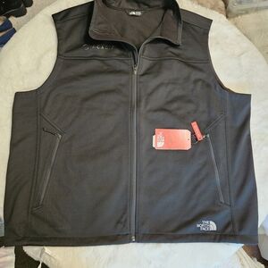 NWT The North Face Men’s WindWall Softshell Vest Black 3XL Acadia Logo